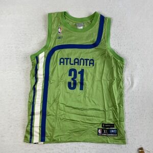 Reebok Basketball Jersey XL‎ Green Atlanta Hawks Jason Terry Hardwood Classics
